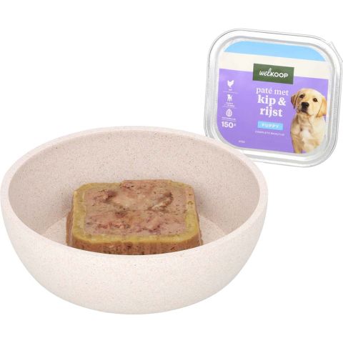 Welkoop Paté Puppy - Hondenvoer - Kip - Rijst - 150 gram