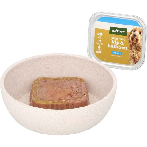 Welkoop Paté  - Hondenvoer - Kip - Kalkoen - 150 gram