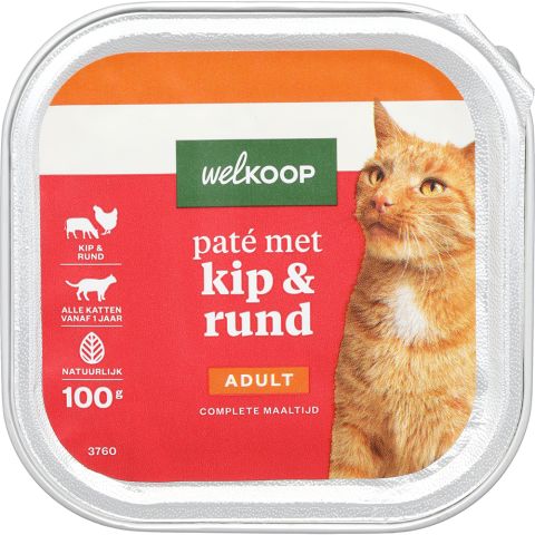 Welkoop Pate - Kattenvoer - Kip 100 gram