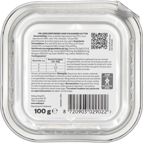 Welkoop Pate - Kattenvoer - Kip 100 gram