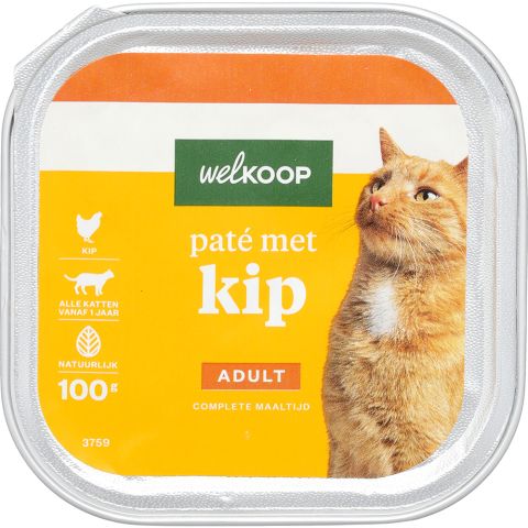 Welkoop Pate - Kattenvoer - Kip 100 gram