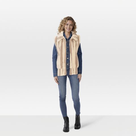 Veleste Jacky - Gilet - Zand