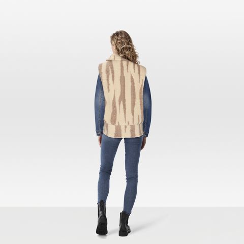 Veleste Jacky - Gilet - Zand