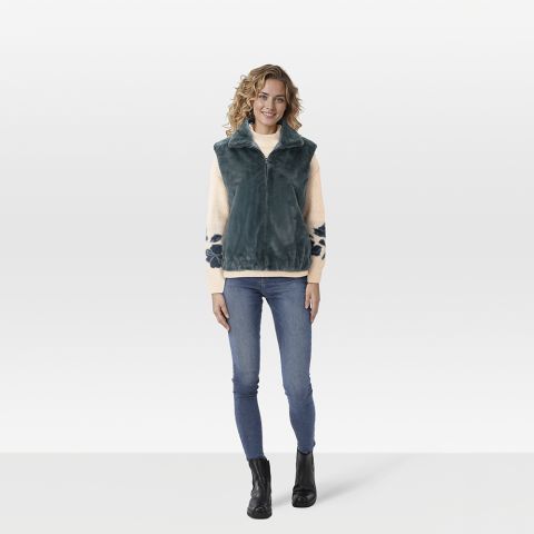 Veleste Jinta - Gilet - Blauw