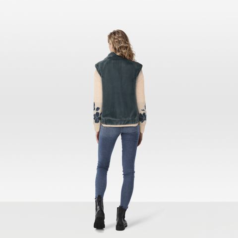 Veleste Jinta - Gilet - Blauw