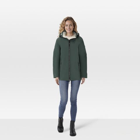 Veleste Teddie - Softshell jas - Donkergroen