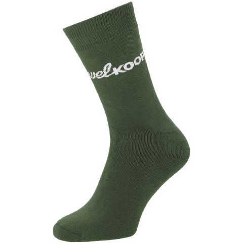 Welkoop Badstof - Sokken - Groen