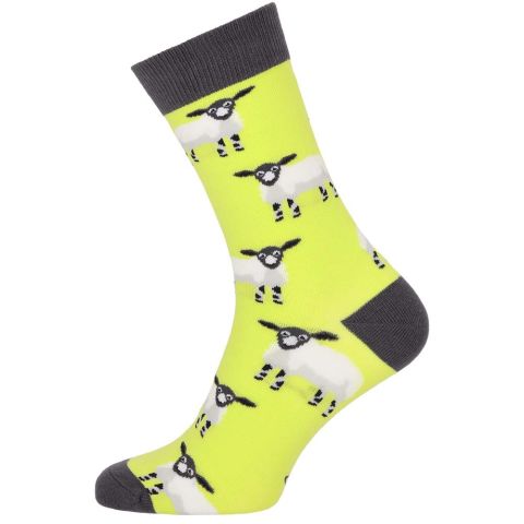 Welkoop Fun Schaap - Sokken - Geel