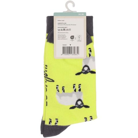 Welkoop Fun Schaap - Sokken - Geel
