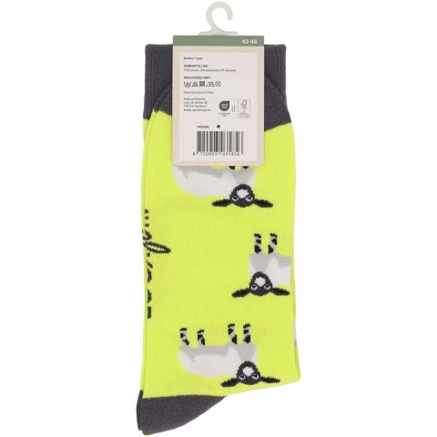 Welkoop Fun Schaap - Sokken - Geel