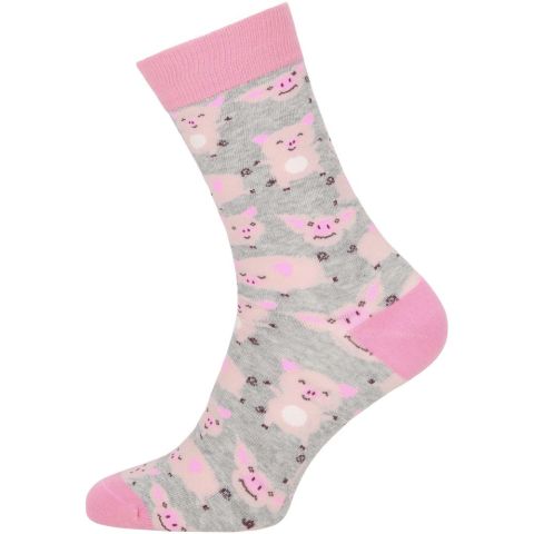 Welkoop Fun Varken - Sokken - Roze