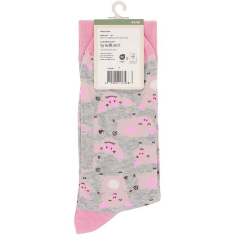 Welkoop Fun Varken - Sokken - Roze
