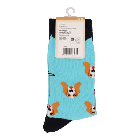 Welkoop Fun Hond - Sokken - Blauw