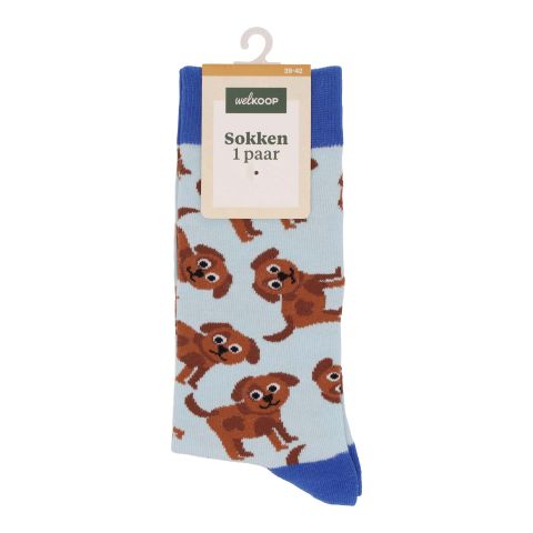 Welkoop Fun Pup - Sokken - Lichtblauw
