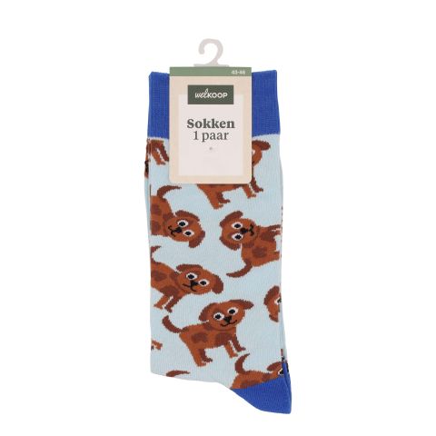 Welkoop Fun Pup - Sokken - Lichtblauw