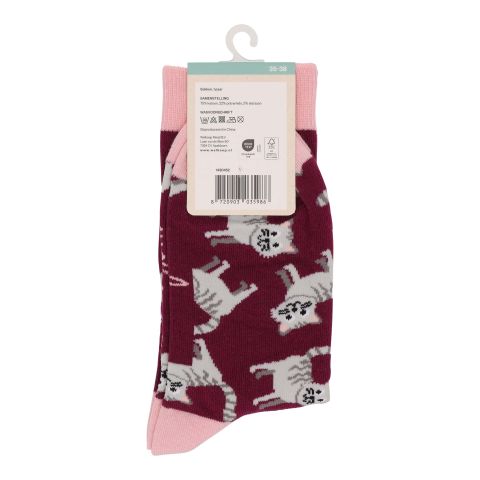 Welkoop Fun Kat - Sokken - Grijs
