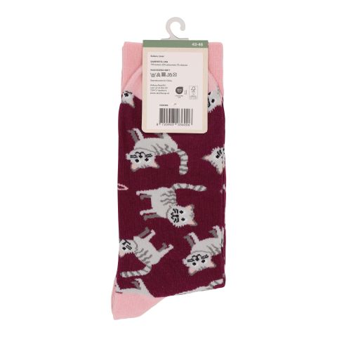 Welkoop Fun Kat - Sokken - Grijs
