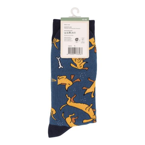 Welkoop Fun Teckel - Sokken - Blauw