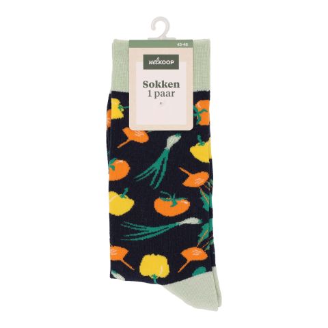 Welkoop Fun Groenten - Sokken - Blauw