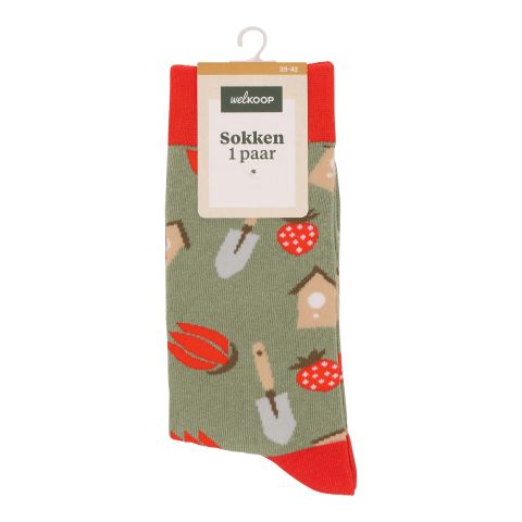Welkoop Fun Tuin - Sokken - Groen