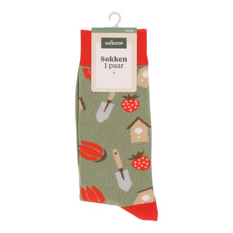 Welkoop Fun Tuin - Sokken - Groen