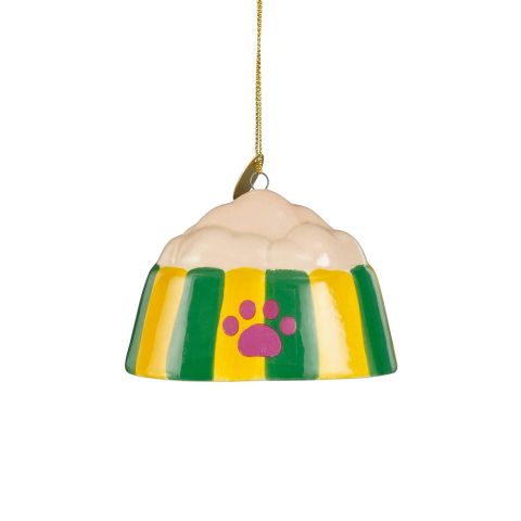 Mica Decorations Hondenvoer - Kerstornament - Geel
