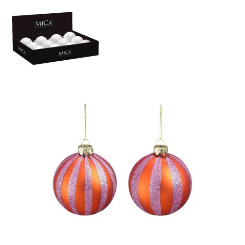 Mica Decorations - Kerstballen - Lila