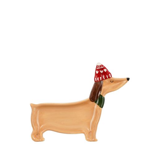 Mica Decorations Hond - Kerstdecoratie - Bruin