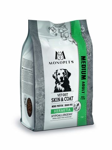 Monopets Medium Vet-Diet Hypoallergeen Monoprotein - Hondenvoer - Insecten - 12 kg