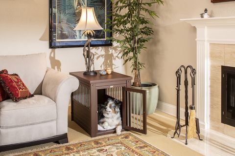 New Age Pet® InnPlace Crate - Hondenbench meubel - Russet Bruin