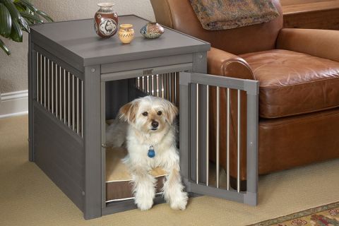 New Age Pet® InnPlace Crate - Hondenbench meubel - Grijs