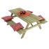 Outdoor Life Products Nikkie - Picknicktafel - Groen - 77x167x180 cm
