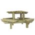 Outdoor Life Products Julia - Kinderpicknicktafel - Groen - 61x120x120 cm