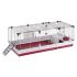 Ferplast Krolik 140   - Konijnenkooi - 142x60x50 cm - Donker rood