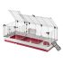 Ferplast Krolik 140   - Konijnenkooi - 142x60x50 cm - Donker rood