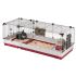 Ferplast Krolik 140   - Konijnenkooi - 142x60x50 cm - Donker rood