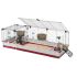 Ferplast Krolik 140 plus - Konijnenkooi - 162x60x50 cm - Donker rood