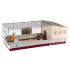 Ferplast Krolik 140 plus - Konijnenkooi - 142x60x50 cm - Donker rood