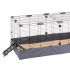Ferplast Hub 02 - Konijnenkooi - 120x90x80 cm - Grijs - 7,22 kg
