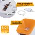 Ferplast Risto pet Smart - Automatische kattenvoerbak - 19x35x32,5 cm - Wit/Oranje
