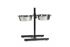 Beeztees - hondenstandaard - 2 RVS bakken - 20 - 20 cm - Zwart - RVS