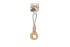 Beeztees Dirk - Flostouw - Koffiehout - Hondenspeelgoed - Hout|Wit - Medium