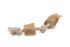 Beeztees Patries - Flostouw - Koffiehout - Hondenspeelgoed - Hout|Wit - Medium