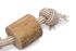 Beeztees Patries - Flostouw - Koffiehout - Hondenspeelgoed - Hout|Wit - Medium