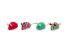Beeztees Kerstmuizen - Kattenspeeltje - Rood/Groen - 10x4x4 cm - 4 stuks