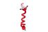 Beeztees Kerstman Spiraal - Knuffel - Hondenspeelgoed - Rood - 32,5x16x8 cm