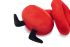 Beeztees Kerstman Spiraal - Knuffel - Hondenspeelgoed - Rood - 32,5x16x8 cm