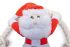 Beeztees Kerstman met Touw - Knuffel - Hondenspeelgoed - Rood/Wit - 20x18x9 cm