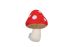 Beeztees Paddenstoel Toad - Knuffel - Hondenspeelgoed - Rood - 20x15x14 cm