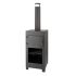 Fancy Flames - Tuinhaard met pizzaoven - Zwart - 38,9x39,9x140,5 cm
